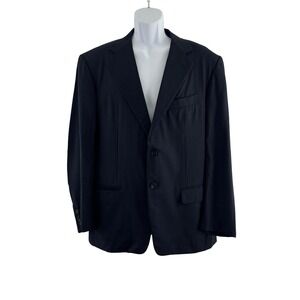 Pal Zileri Blazer Mens 52R US 42R Navy Pinstripe Wool Italy‎ Loro Piana 120s EUC